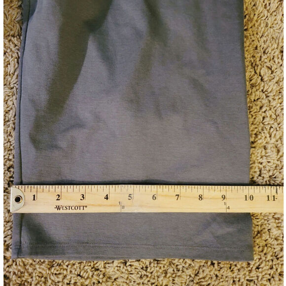 EILEEN FISHER WIDE LEG CROPPED KNIT PANTS IN GRAY, SZ MEDIUM - Picture 12 of 16